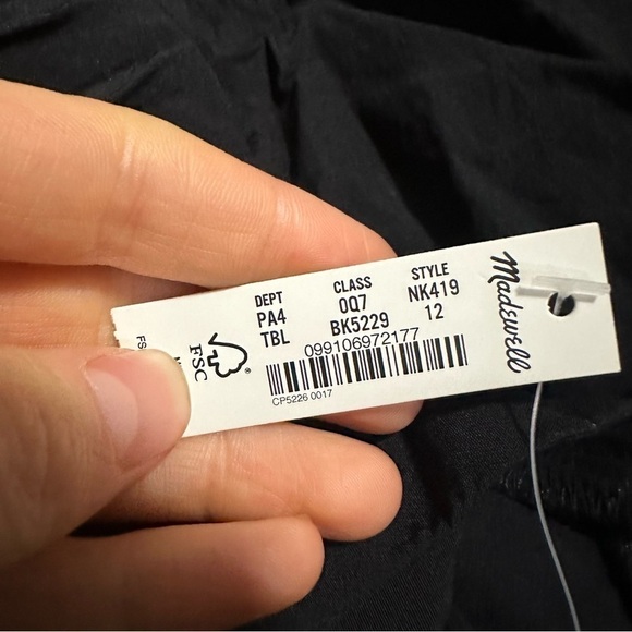 Madewell Layton midi slip dress true black - Picture 6 of 6